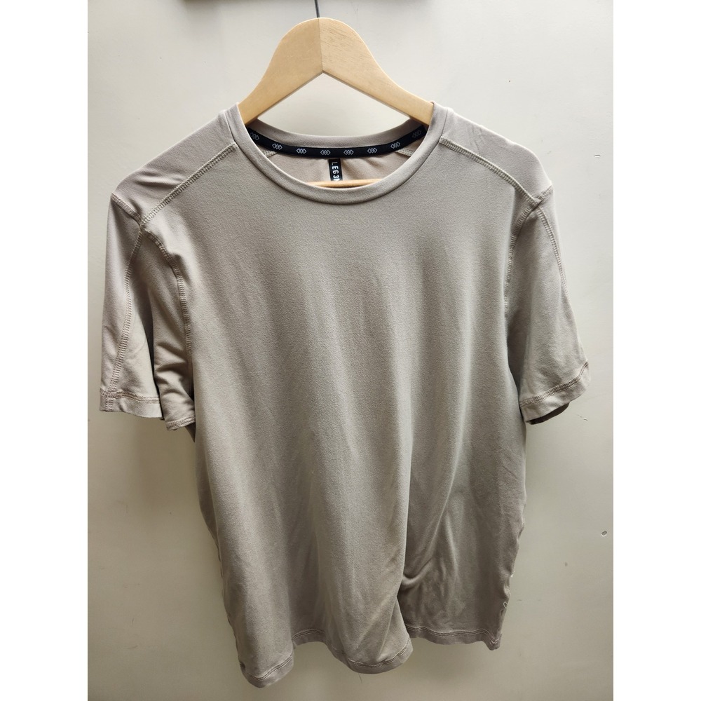 LEG3ND Inspire Mens Short Sleeve Crewneck‎ T-Shirt Tan Khaki Size Medium RN59786